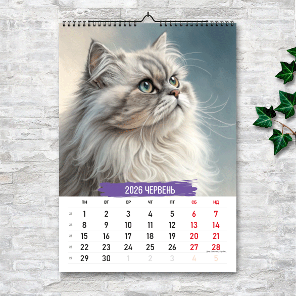 Календарь А4 перекидной настенный Коты. Портреты. 13 листов ENTERSTORE (art. 269010а4) - Фото 7 Календарь А4 перекидной настенный Коты. Портреты. 13 листов ENTERSTORE (art. 269010а4) - изображение 7