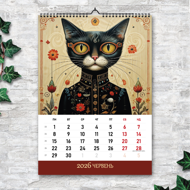 Календарь А4 перекидной настенный EL GATO GOMEZ 13 листов ENTERSTORE (art. 250141а4) - Фото 7 Календарь А4 перекидной настенный EL GATO GOMEZ 13 листов ENTERSTORE (art. 250141а4) - изображение 7