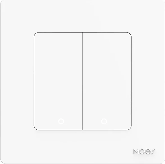 Розумний перемикач Wi-Fi Tuya Zigbee SR-ZT2-W Білий (5902135159446) - зображення 1