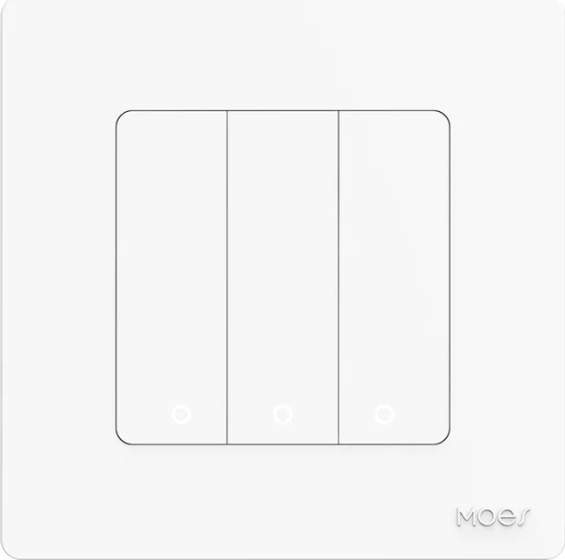 Розумний перемикач Wi-Fi Tuya Zigbee SR-ZT3-W Білий (5902135159453) - зображення 1