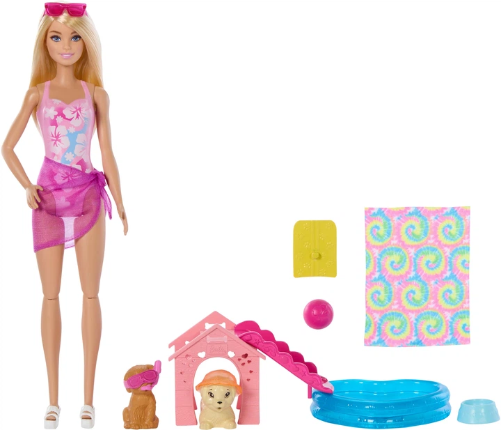 Набір Barbie Басейн для цуценят з лялькою (JBF35) (0194735258680) - зображення 2
