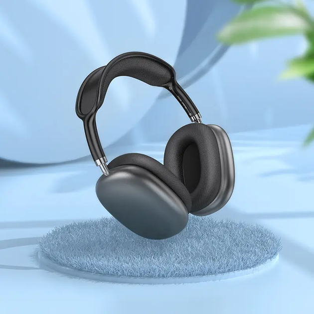 Бездротові накладні навушники BOROFONE BO22 Elegant BT headphones Space Gray - изображение 3