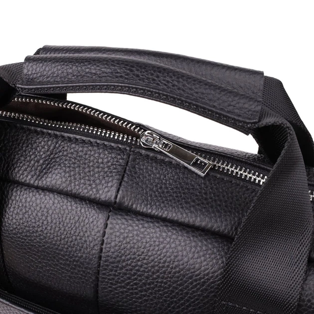 Деловой портфель для мужчин из натуральной кожи Vintage 23039 черный - Фото 5 Деловой портфель для мужчин из натуральной кожи Vintage 23039 черный - изображение 5