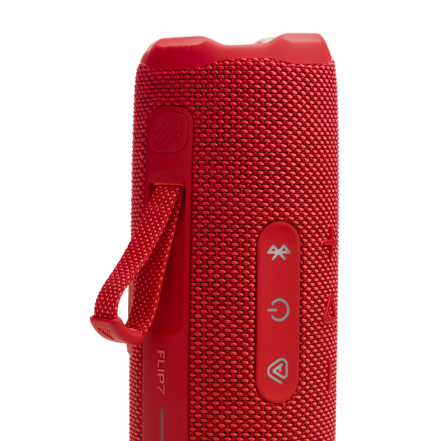 Акустическая система портативная JBL серии Flip 7 Red (JBLFLIP7RED), двухполосная, 35 Вт (25+10), 60 Гц – 20 кГц, Bluetooth 5.4, 14 часов автономн. работы, USB-Type C,IP67, красный - Фото 7 Акустическая система портативная JBL серии Flip 7 Red (JBLFLIP7RED), двухполосная, 35 Вт (25+10), 60 Гц – 20 кГц, Bluetooth 5.4, 14 часов автономн. работы, USB-Type C,IP67, красный - изображение 7