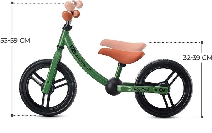 Rowerek biegowy Kinderkraft 2Way Next Light Green (KR2WAY22GRE0000) - obraz 7