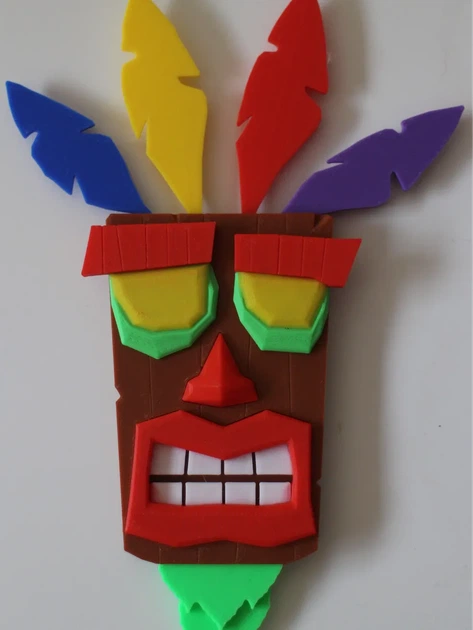 Настінна маска Аку Аку – оберіг з гри Crash Bandicoot. Aivory - Фото 1 Настінна маска Аку Аку – оберіг з гри Crash Bandicoot. Aivory - зображення 1