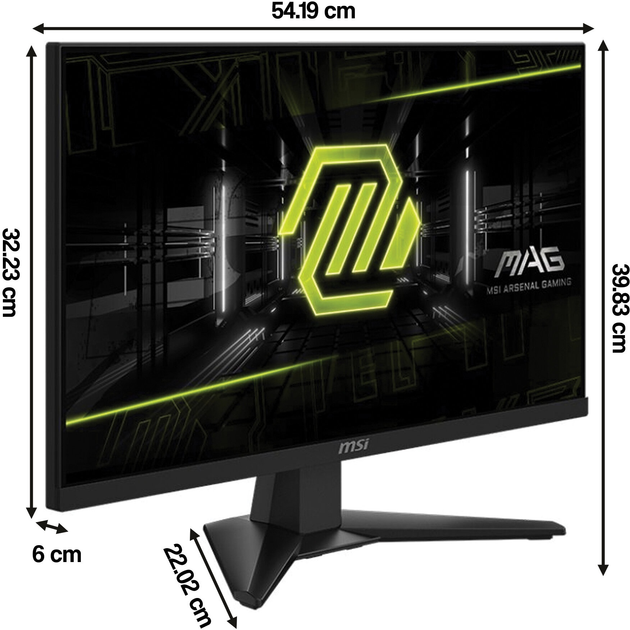 Monitor 24" MSI Mag 244F (4711377277037) - obraz 6