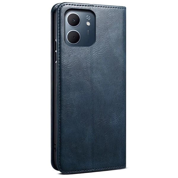 Чехол-книжка с кармашками UniCase Leather Wallet для OPPO A5x - Blue - изображение 6