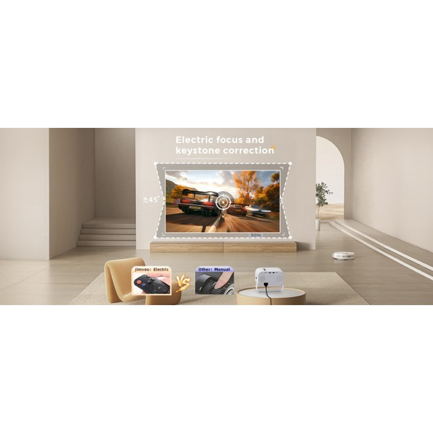 Jimveo プロジェクター　E18 Amazon.co.jp: Jimveo プロジェクター 天井投影 家庭用 1080P