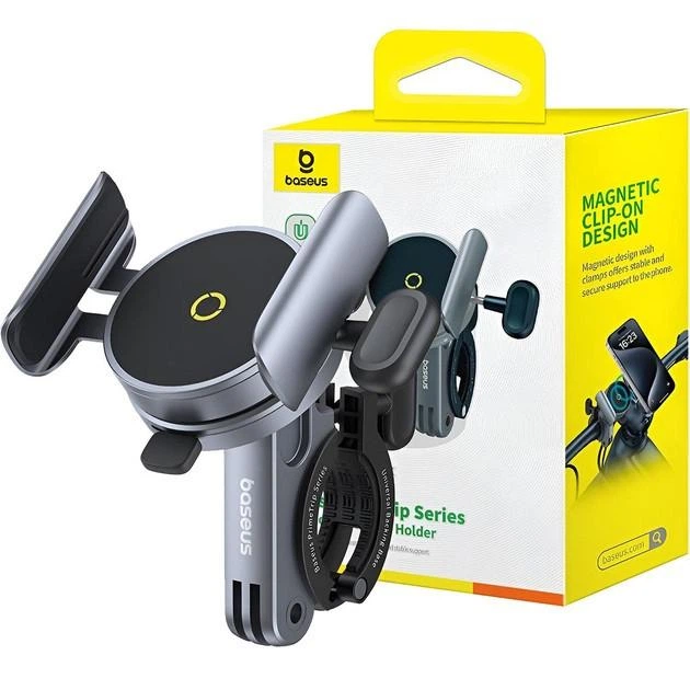 Мото-вело держатель Baseus PrimeTrip Series Magnetic Bike Phone Holder C40569000121-00 Black - изображение 7