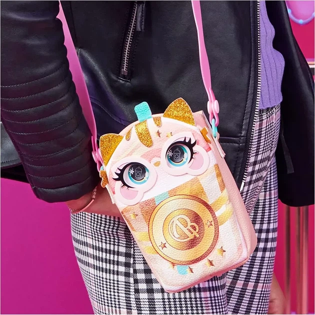 Интерактивная сумочка на пояс со светом Spin Master Purse Pets Кошка Catpuchino (6065785) - Фото 5 Интерактивная сумочка на пояс со светом Spin Master Purse Pets Кошка Catpuchino (6065785) - изображение 5