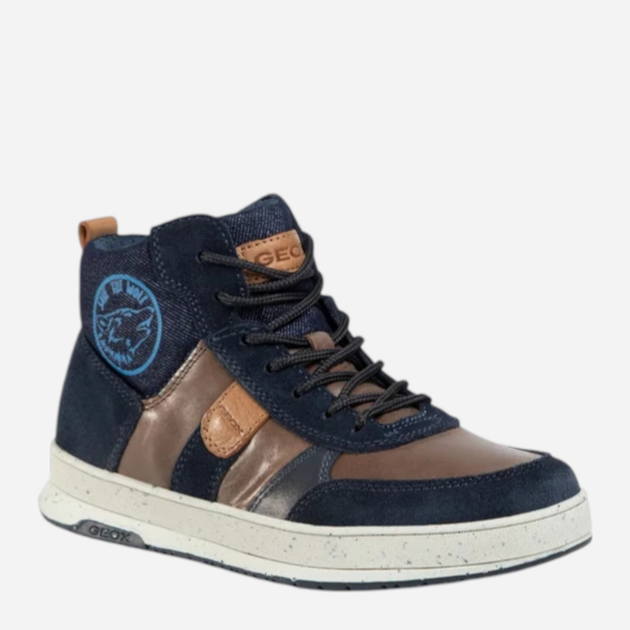Sneakersy chłopięce za kostkę Geox J04CXD0CL22-C6MF4 32 Ciemnogranatowe (8054730803211) - obraz 2