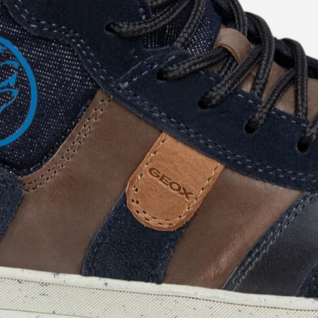 Sneakersy chłopięce za kostkę Geox J04CXD0CL22-C6MF4 34 Ciemnogranatowe (8054730803235) - obraz 6