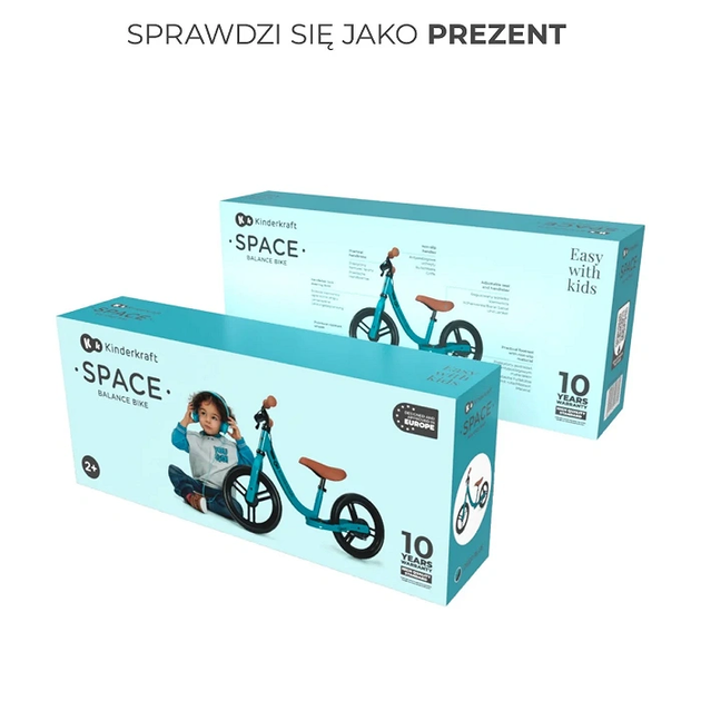 Rowerek biegowy Kinderkraft Space Deep Blue (KRSPAC23BLU0000) - obraz 9