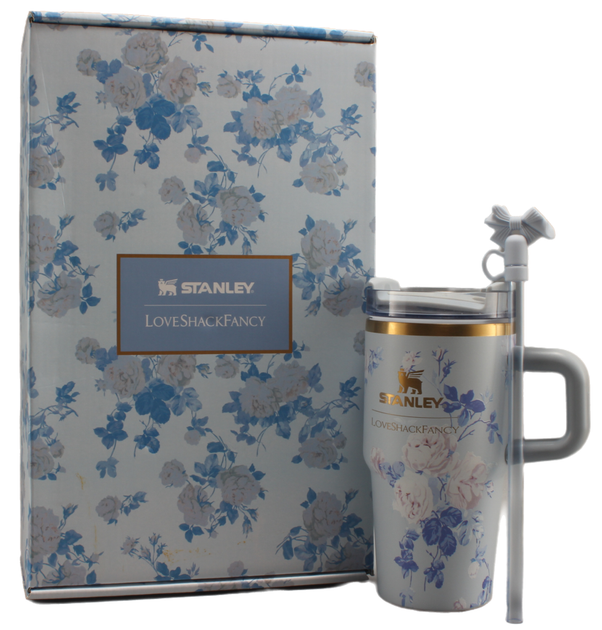 Термос термочашка Stanley Quencher H2.0 Tumbler з нержавіючої сталі Everblooming Rosettes 0,59 л KT6007861 - Фото 1 Термос термочашка Stanley Quencher H2.0 Tumbler з нержавіючої сталі Everblooming Rosettes 0,59 л KT6007861 - зображення 1