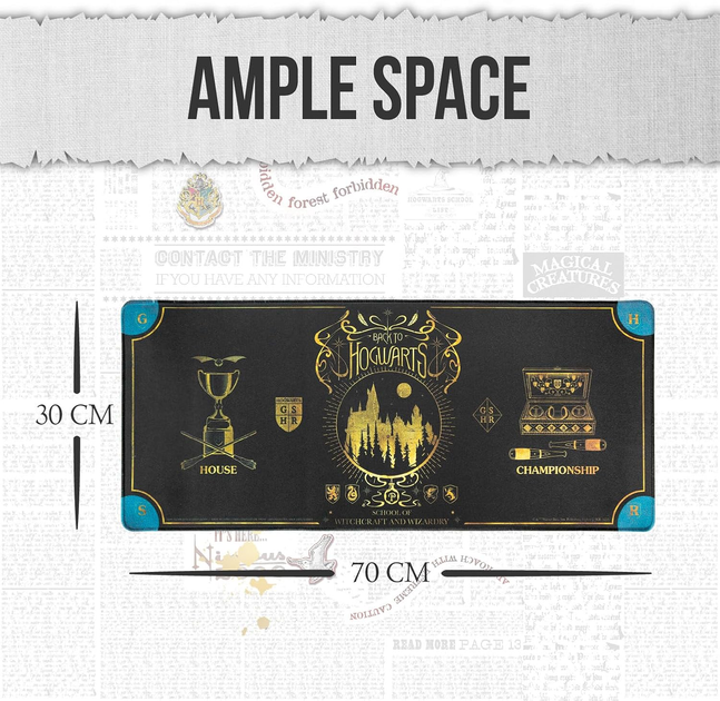 Podkładka pod mysz Pyramid International Harry Potter Jumbo Desk Mat 70 x 30 cm (5056563714309) - obraz 4