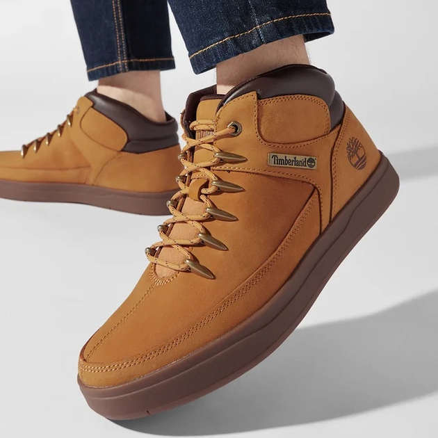 Botki męskie skórzane sznurowane Timberland Davis Square TB0A1UZV7541 44.5 (10.5US) 28.8 cm Pomarańczowe (0191931892670) - obraz 2