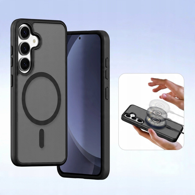 Etui z klapką DUX Ducis Lawa na Samsung Galaxy S25+ z odlaczanym portfelem magnetycznym Black (6971824162240) - obraz 7