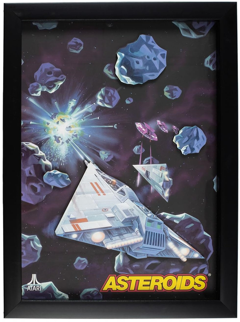 Obraz Atari Official 3D Wall Art Asteroids Collection (5060820074891) - obraz 1