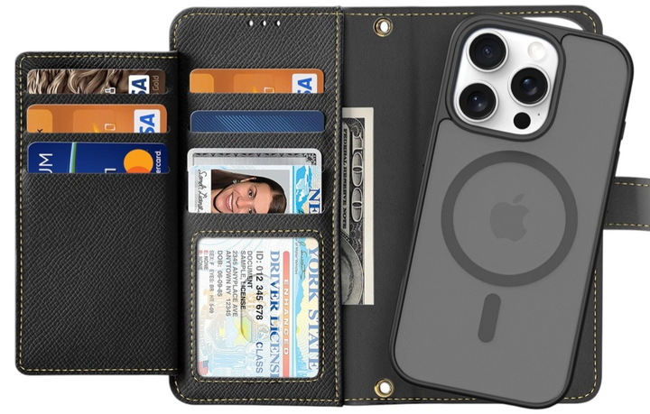 Чохол-книжка DUX Ducis Lawa для Apple iPhone 16 Pro Max Black (6934913004999) - зображення 1