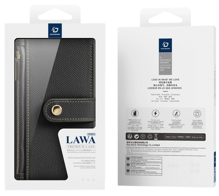 Чохол-книжка DUX Ducis Lawa для Apple iPhone 16 Pro Max Black (6934913004999) - зображення 2