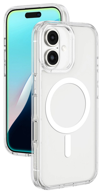 Etui AMAZINGthing Minimal Mag Case z pierścieniem magnetycznym do Apple iPhone 16 Plus Transparent (4896238000174) - obraz 1