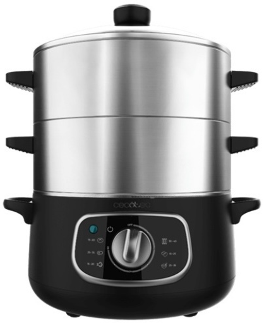 Parowar Cecotec Vapovita SteelPot Czarny (A01_EU01_100072) - obraz 1