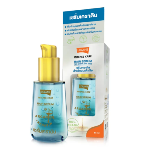 Кератиновая сыворотка для волос LOLANE Intense Care с Аргановым маслом для сухих волос, 55 мл - Фото 1 Кератиновая сыворотка для волос LOLANE Intense Care с Аргановым маслом для сухих волос, 55 мл - изображение 1