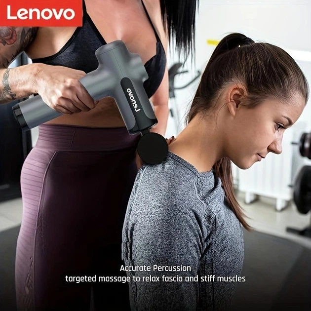 Массажный ударный пистолет Lenovo для расслабления и снятия боли, спазма, массажер - Фото 4 Массажный ударный пистолет Lenovo для расслабления и снятия боли, спазма, массажер - изображение 4