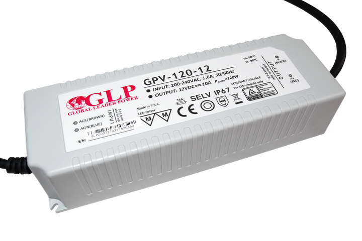 Блок живлення GLP LED 12V/10A CV GPV-120-12 (5902135131480) - зображення 1
