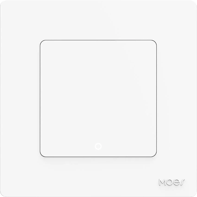 Przełącznik ścienny Moes TUYA ZS-SR-EU1-WH-MS Zigbee Star Ring Biały (5902135155929) - obraz 1