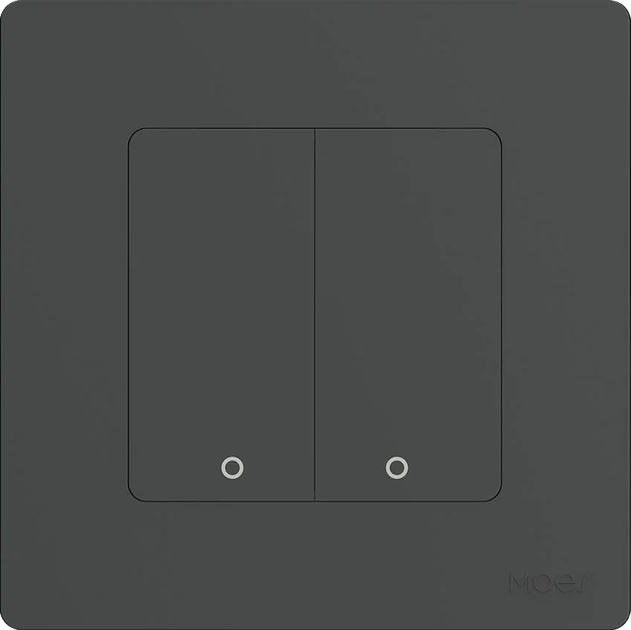 Настінний вимикач Moes TUYA ZS-SR-EU2-GY-MS Star Ring Zigbee Сірий (5902135155950) - зображення 1