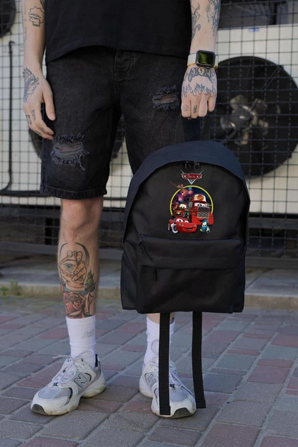 Повсякденний Рюкзак Для Хлопчика Without Compact З Принтом Тачки Black - Фото 2 Повсякденний Рюкзак Для Хлопчика Without Compact З Принтом Тачки Black - изображение 2
