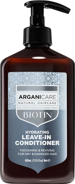 Odżywka do włosów ArganiCare Biotin bez spłukiwania 400 ml (7290104360350) - obraz 1