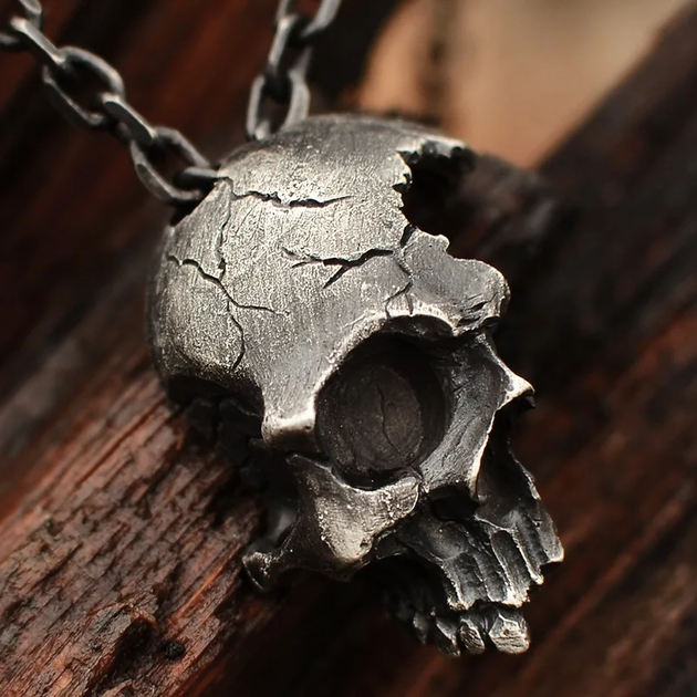 Мужской кулон Skull череп подвеска с серым черепом - изображение 2