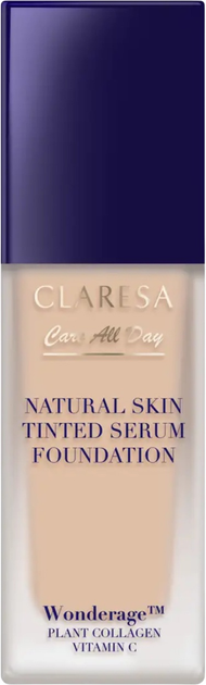 Тональна основа Claresa Natural Skin зволожувальна 1W Light Warm 32 мл (5903819833157) - зображення 1