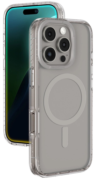 Etui AMAZINGthing Titan Pro Mag Case z pierścieniem magnetycznym do Apple iPhone 16 Pro Max Grey (4896238000518) - obraz 1