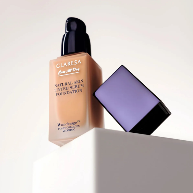 Тональна основа Claresa Natural Skin зволожувальна 2N Medium Neutral 32 мл (5903819833171) - зображення 4