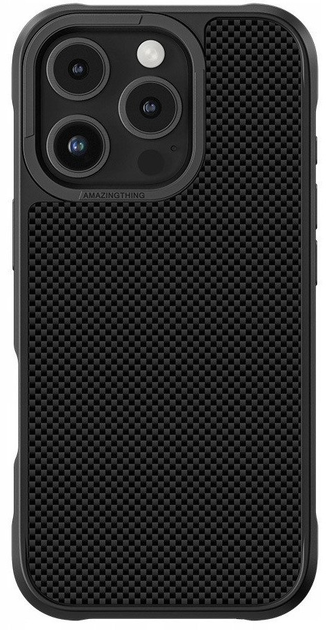Панель AMAZINGthing Titan Max Case з арамідними волокнами 600D для Apple iPhone 16 Pro Black (4896238000822) - зображення 2