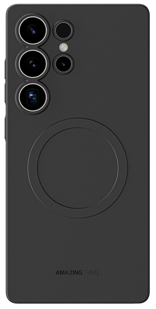 Etui AMAZINGthing Minimal Air Case z pierścieniem magnetycznym do Samsung Galaxy S25 Ultra Black (4896238001119) - obraz 1