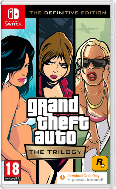 Гра Nintendo Switch Grand Theft Auto: The Trilogy – The Definitive Edition (Електронний ключ) (5026555072236) - зображення 1