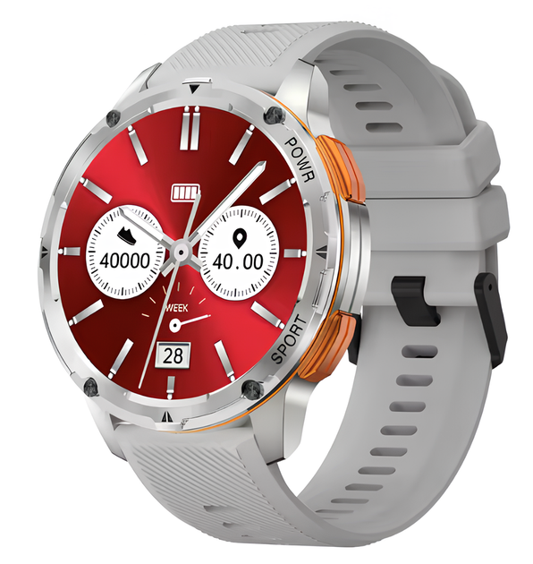 Смарт часы для мужчин UWatch AMOLED с пульсометром Серый - Фото 4 Смарт часы для мужчин UWatch AMOLED с пульсометром Серый - изображение 4