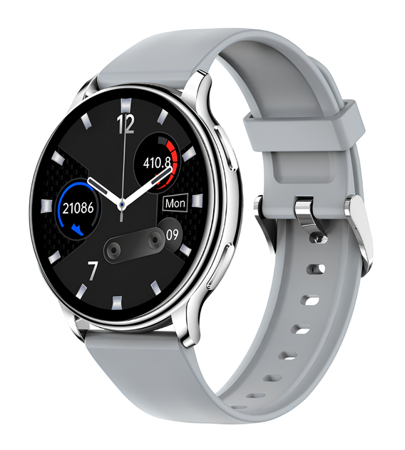 Смарт годинник жіночий UWatch Smart Melisia з двома ремінцями сталеві Сріблястий - Фото 4 Смарт годинник жіночий UWatch Smart Melisia з двома ремінцями сталеві Сріблястий - зображення 4