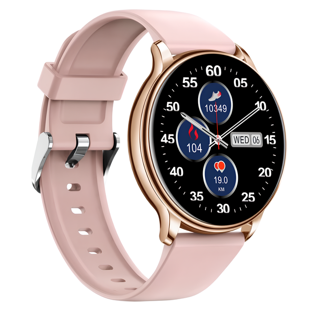 Женские смарт часы UWatch Melisia водонепроницаемые стальные с двумя ремешками Розовый - Фото 2 Женские смарт часы UWatch Melisia водонепроницаемые стальные с двумя ремешками Розовый - зображення 2