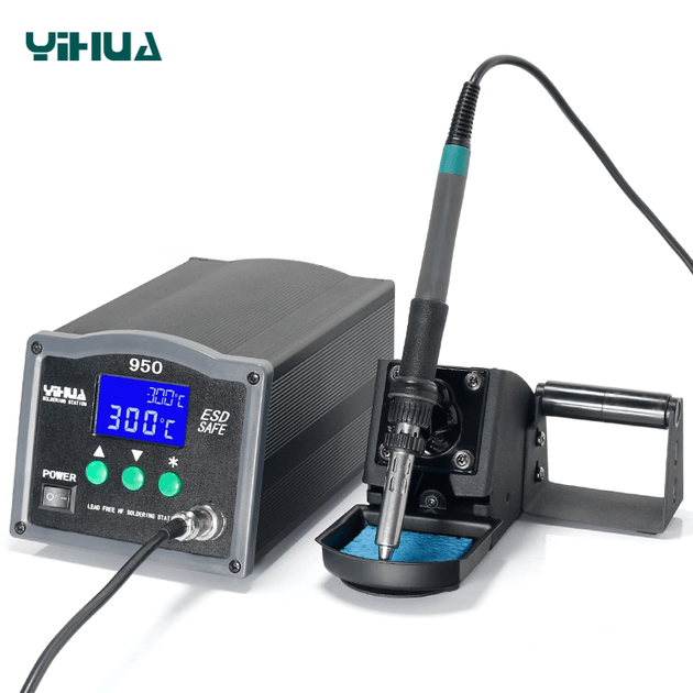 Паяльна станція YIHUA 950, з дисплеєм, 150 Вт, 50–500°C - Фото 2 Паяльна станція YIHUA 950, з дисплеєм, 150 Вт, 50–500°C - изображение 2