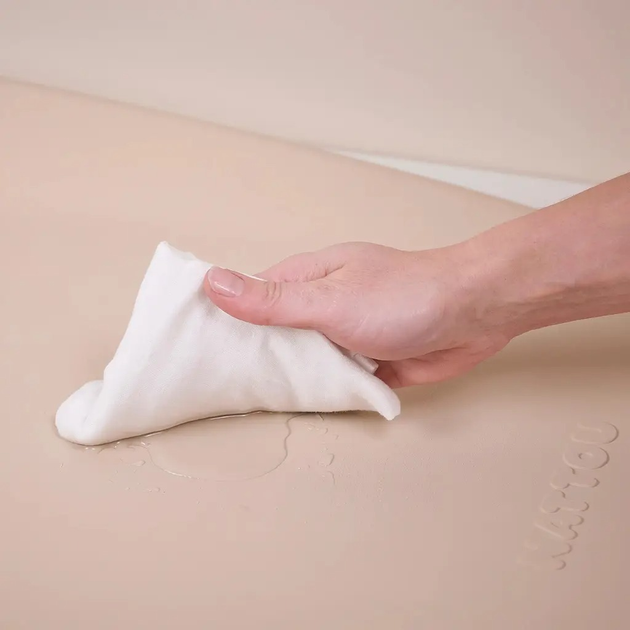 Відро для підгузків Nattou Dropy + м’який пеленальний килимок 50 x 70 см колір тауп (8596202015352) - зображення 8