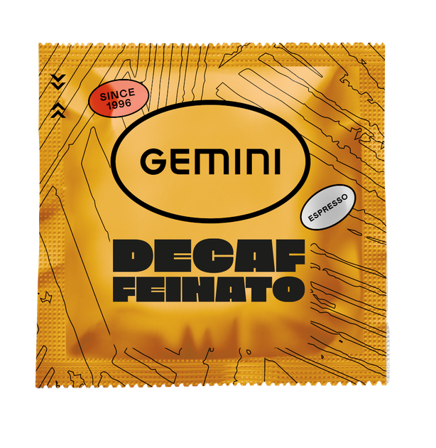 Кава Gemini в чалдах Decaffeinato 100шт - Фото 1 Кава Gemini в чалдах Decaffeinato 100шт - зображення 1