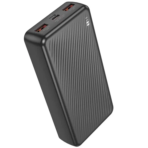 Павербанк Borofone BJ56A 20000 mAh 22.5W 2USB/Type-C Портативний зовнішній акумулятор PowerBank зі швидкою зарядкою PD20W+22.5W Black - Фото 1 Павербанк Borofone BJ56A 20000 mAh 22.5W 2USB/Type-C Портативний зовнішній акумулятор PowerBank зі швидкою зарядкою PD20W+22.5W Black - зображення 1