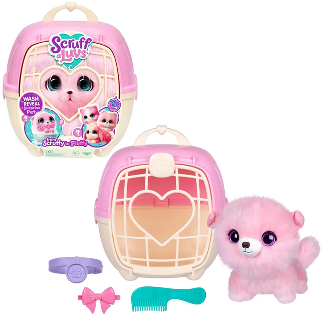 Игрушка Moose Scruff A Luvs Лохматое превращение Пудровый