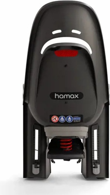 Fotelik rowerowy Hamax Zenith Relax z adapterem na bagażnik Szary (553064) - obraz 3